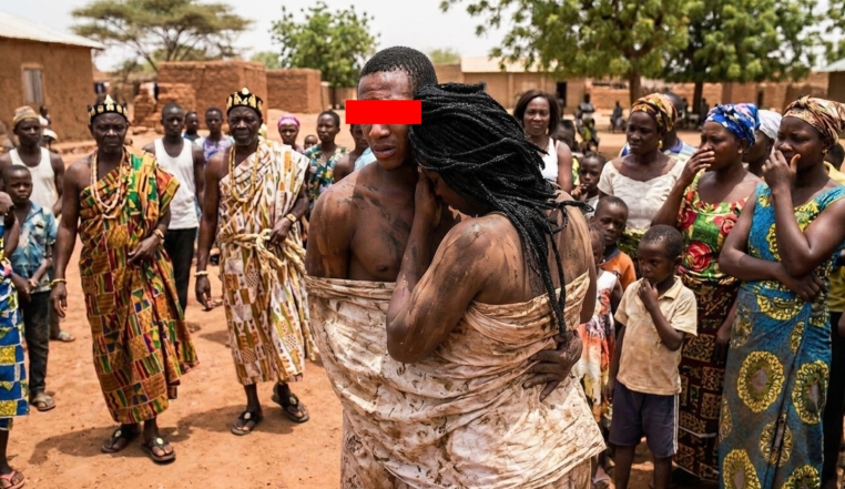 The Shocking Story of a Cheating Wife Stuck to Her Lover by an African Voodoo Charm (Spell)