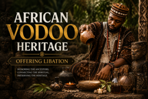 Offering Libation - African voodoo